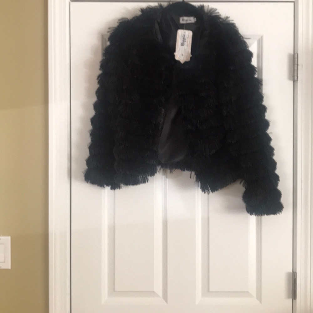 NWT - Military Hippie Paige Faux Fur Jacket